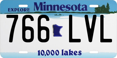 MN license plate 766LVL