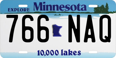 MN license plate 766NAQ