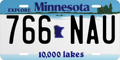 MN license plate 766NAU