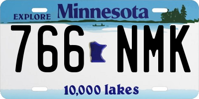 MN license plate 766NMK