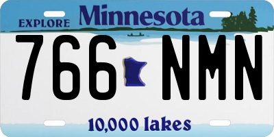 MN license plate 766NMN