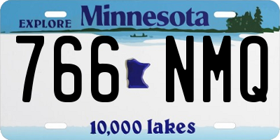 MN license plate 766NMQ