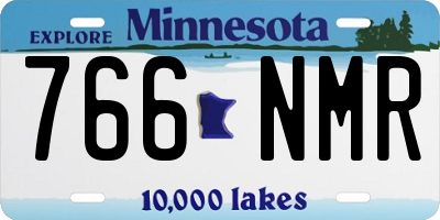 MN license plate 766NMR