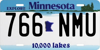 MN license plate 766NMU
