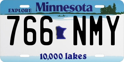 MN license plate 766NMY