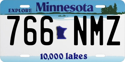 MN license plate 766NMZ