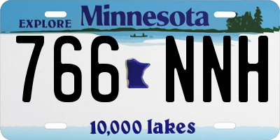 MN license plate 766NNH
