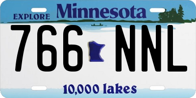 MN license plate 766NNL