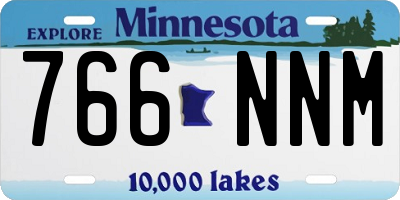 MN license plate 766NNM