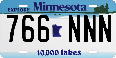 MN license plate 766NNN
