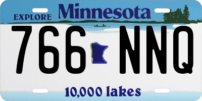 MN license plate 766NNQ
