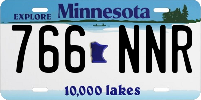 MN license plate 766NNR