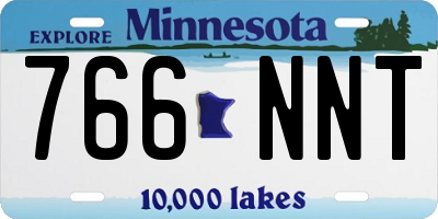 MN license plate 766NNT
