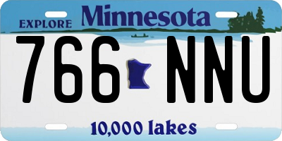MN license plate 766NNU