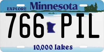 MN license plate 766PIL