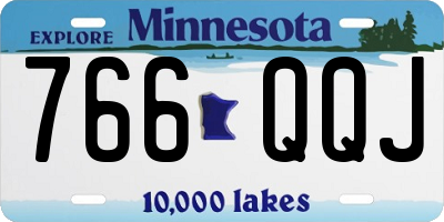 MN license plate 766QQJ
