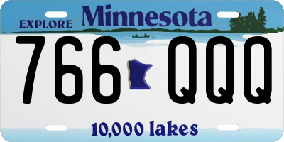 MN license plate 766QQQ