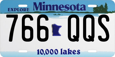 MN license plate 766QQS