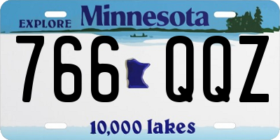 MN license plate 766QQZ