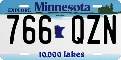 MN license plate 766QZN