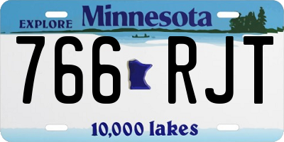 MN license plate 766RJT