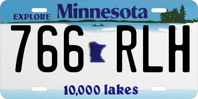 MN license plate 766RLH
