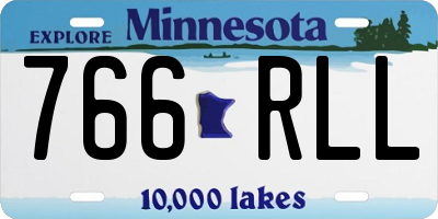 MN license plate 766RLL