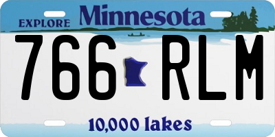 MN license plate 766RLM