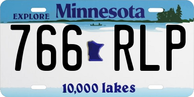 MN license plate 766RLP
