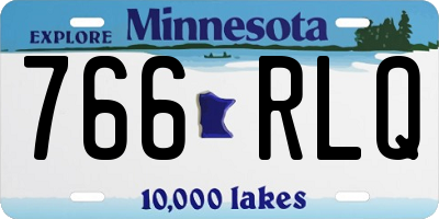 MN license plate 766RLQ