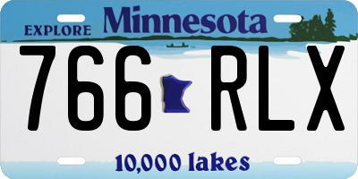 MN license plate 766RLX