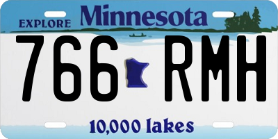 MN license plate 766RMH