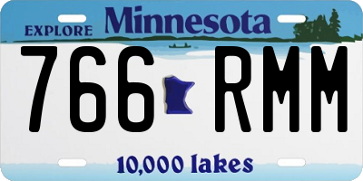 MN license plate 766RMM