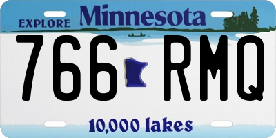 MN license plate 766RMQ