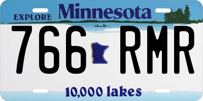 MN license plate 766RMR