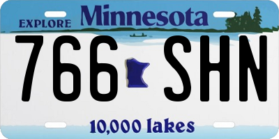MN license plate 766SHN