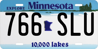 MN license plate 766SLU