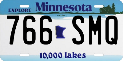 MN license plate 766SMQ
