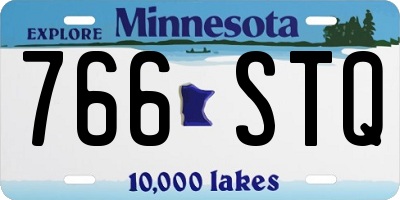 MN license plate 766STQ