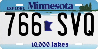 MN license plate 766SVQ