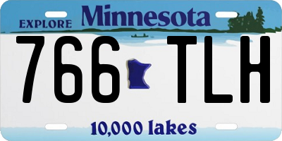 MN license plate 766TLH