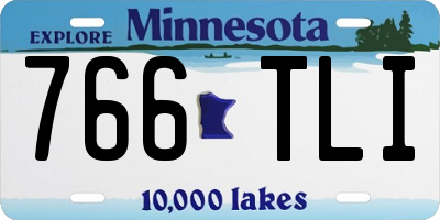MN license plate 766TLI