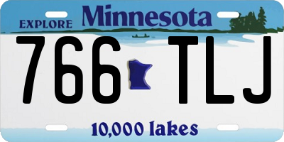 MN license plate 766TLJ
