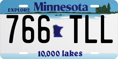 MN license plate 766TLL