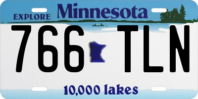 MN license plate 766TLN