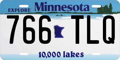 MN license plate 766TLQ