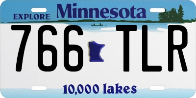 MN license plate 766TLR