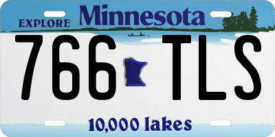 MN license plate 766TLS