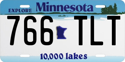 MN license plate 766TLT