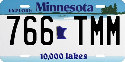 MN license plate 766TMM